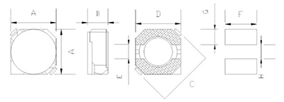 SMD Speicherdrossel, Serie CDRH2B/3B/4B